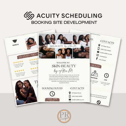 Acuity Scheduling Website Development - PR Designs, LLC