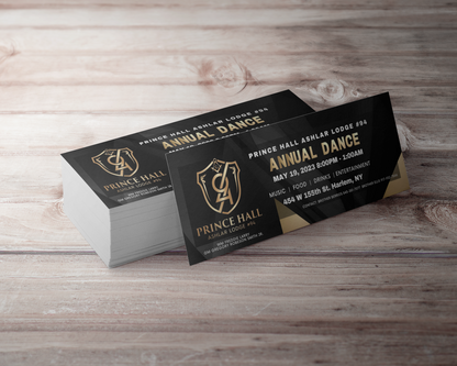 Event Tickets - Business Tickets - PR Designs, LLC